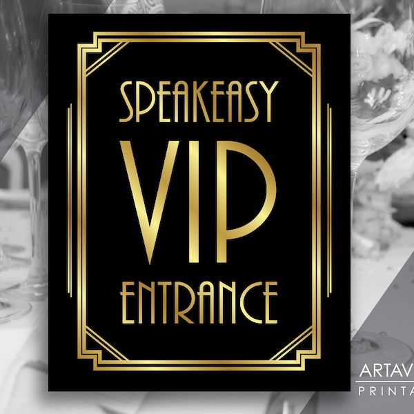 Vip Entrance Sign Etsy