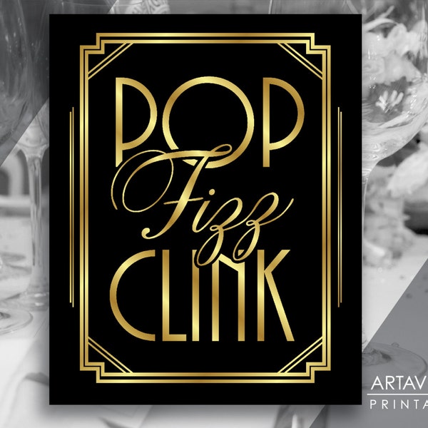 Pop Fizz Clink Print - Etsy