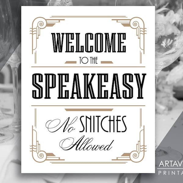Speakeasy - Etsy
