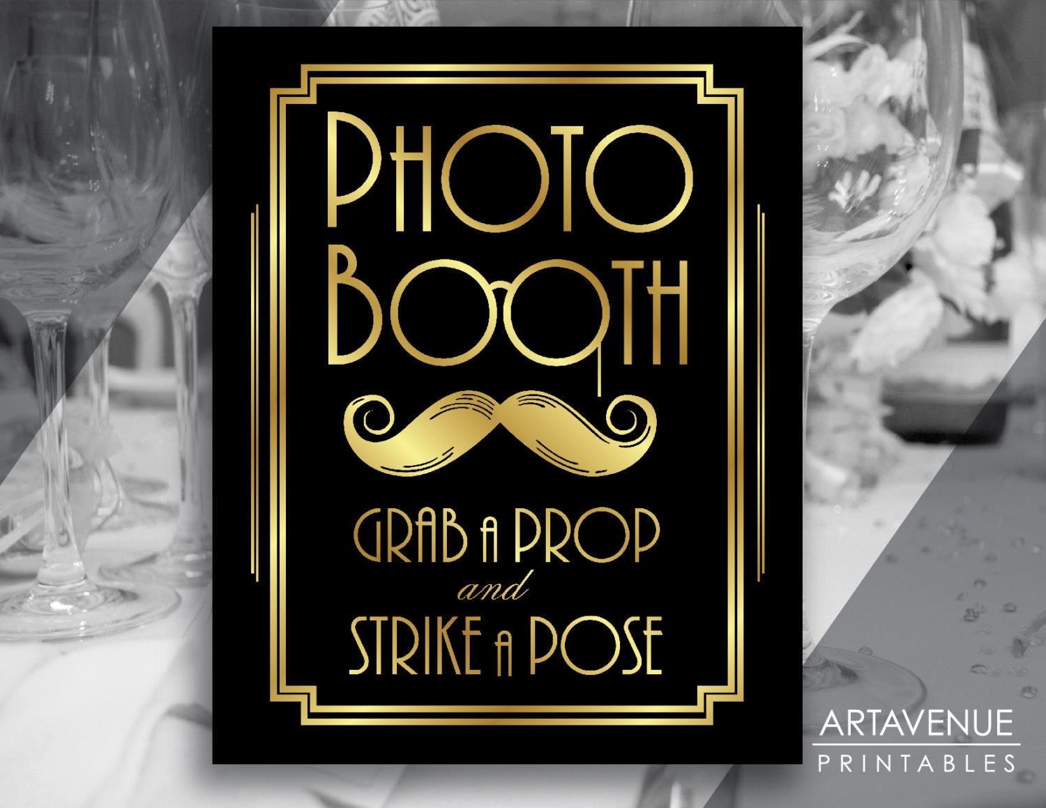 Roaring 20s Photo Booth Props, 43pcs Gatsby Photo Booth Props, Roaring 20s Party Decorations by Torvik, Great Gatsby Party Decorations, Suit for