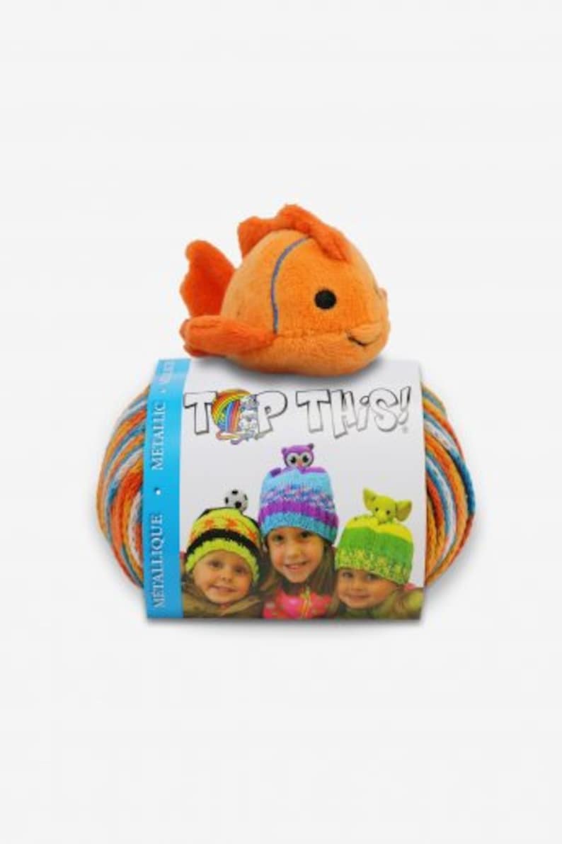 Hat Knittingcrochet Kit NIP w Pattern Yarn DMC Top This