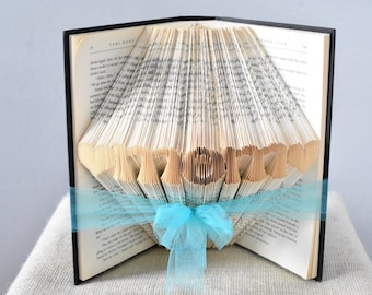 Mothers Day Gift, Gift for Mom, Book Art Sculpture