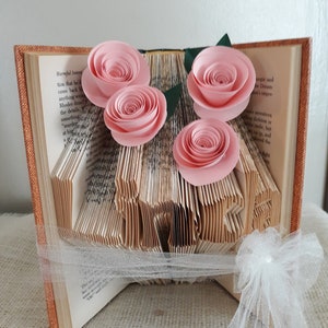 First Anniversary Gift for Him, Paper Anniversary Gift Ideas, Unique Gifts for Him, Personalized Folded Book Art image 7