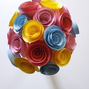 Paper Anniversary Gift for her,  Paper Flower Bouquet, Paper Flowers