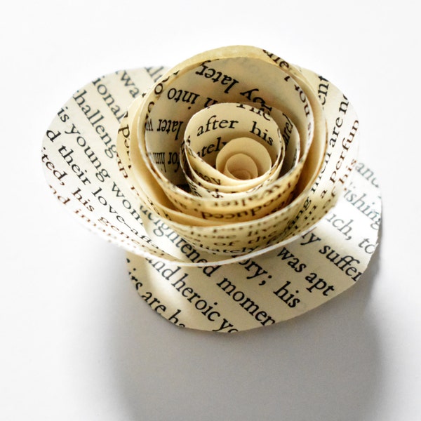 Paper Flowers, Wedding Flowers, Book Page Roses, Literary Themed Wedding