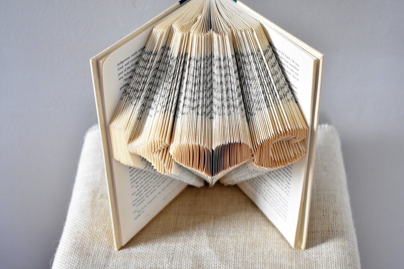 First Anniversary Gift for Him, Paper Anniversary Gift Ideas, Unique Gifts for Him, Personalized Folded Book Art image 2