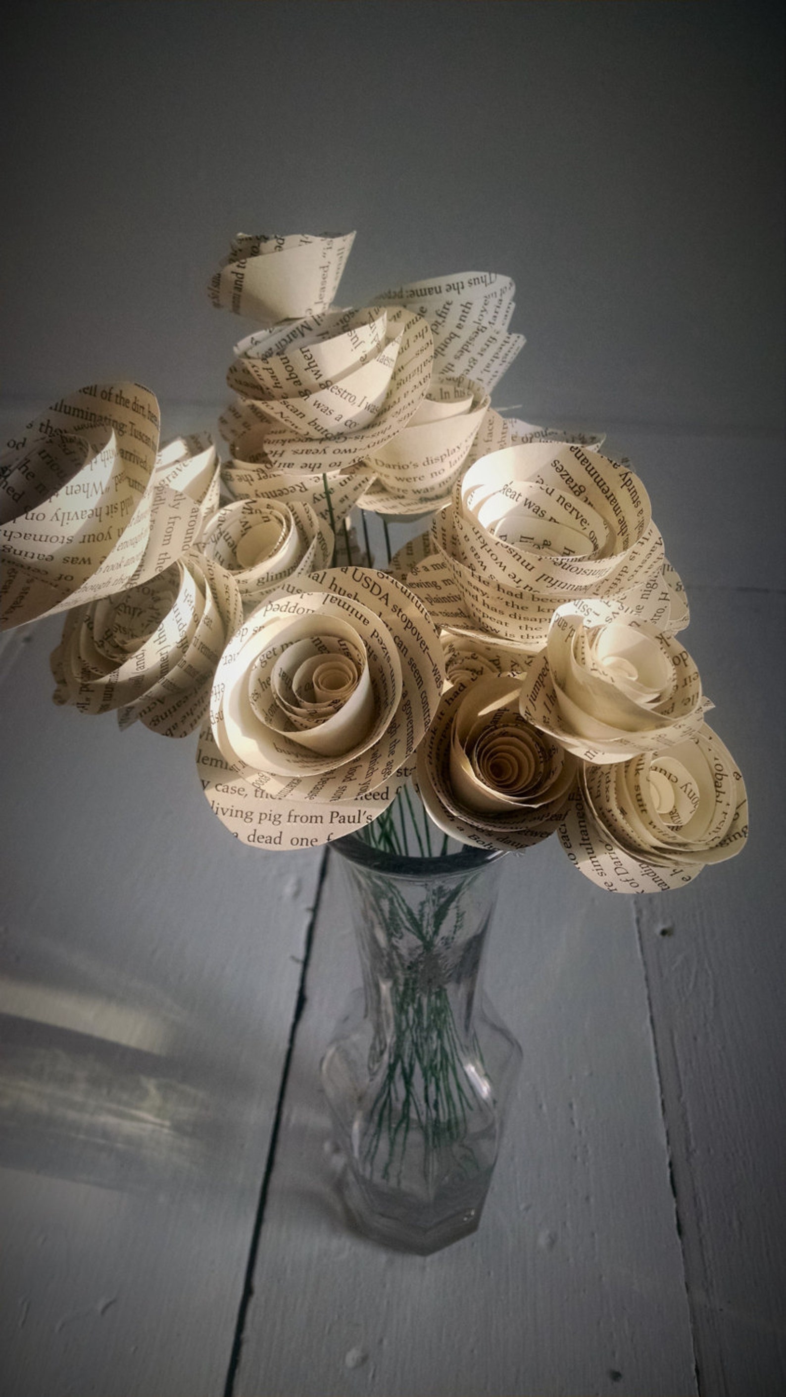 Wedding Flowers Book Page Roses Stemmed Roses Set of 30 Etsy