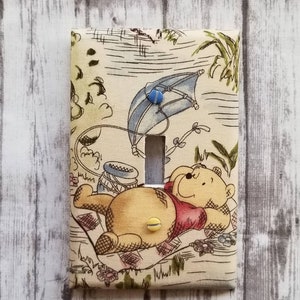 Winnie the Pooh Switch - Outlet Cover- Switch Plate Cover-Nursery Decor- Light switch cover- Pooh bear and Friends room decor