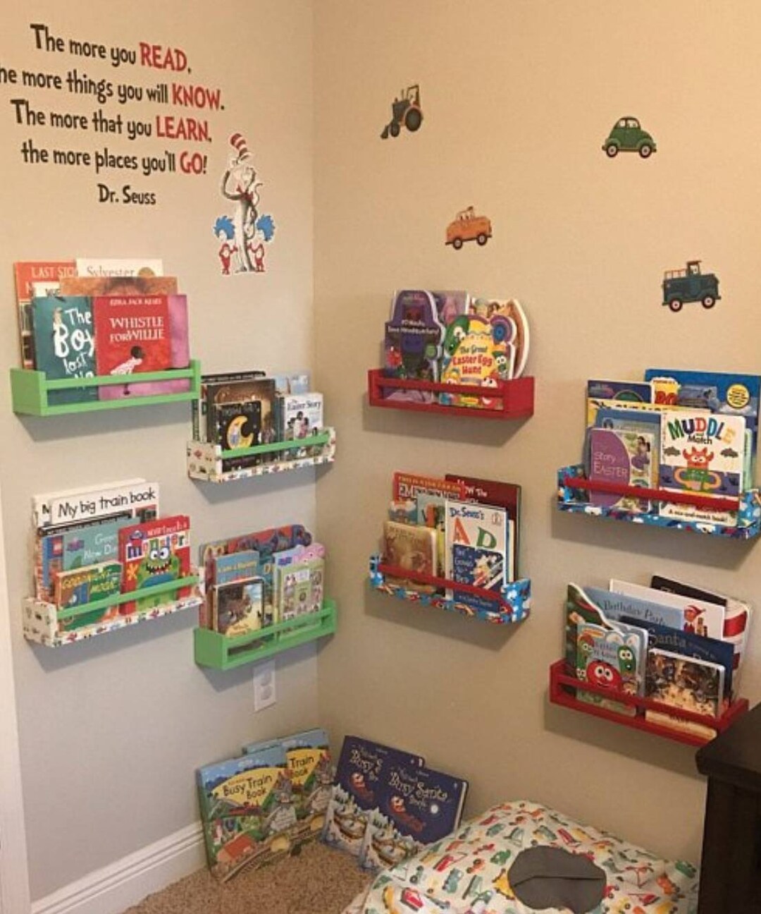 Boyschildren's Book Wall Shelf/ Wall Shelf/ Floating Etsy