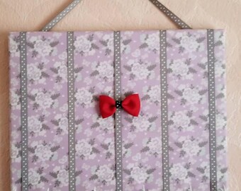 Lavender Hair Bow Holder & Headband Organizer /Padded Hair Bow Organizer with Hooks for Headbands/Head Band organizer/Hair Bow Organizer