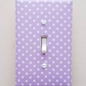 Lavender Light Switch - Outlet Cover- Switch Plate Cover-Nursery Decor- Light switch cover- room decor-