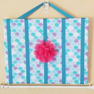 Mermaid Hairbow Holder & Headband Organizer/HairBow Organizer with Hooks for Headbands/Head Band organizer/HairBow Organizer/headband holder