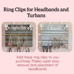 Add Ring Clips for Headbands/Clips for Turbans/ Ring Clips for Headband Holder
