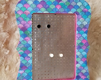 Mermaid Scale Earring Organizer, Stud Holder Frame