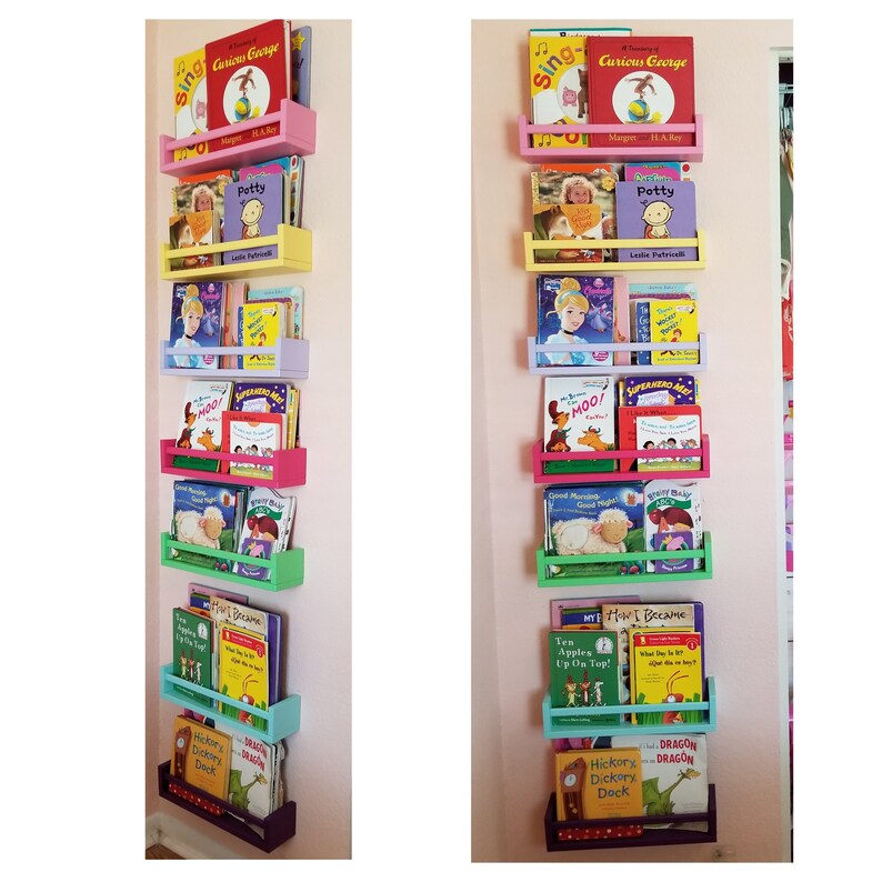Children's Bookshelf/ Wall Shelf/ Floating Etsy