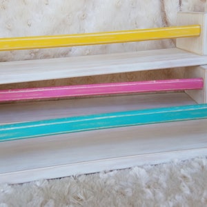 Distressed Children&#39;s Book Wall Shelf/ Distressed Wall Shelf/ Floating Shelf/ distressed  wall shelves