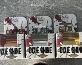 Dixie Shine 2" x 100', Dixie Belle, to be used with Stick with me, Gold, Copper, Silver, Gold leaf, embellishment, furniture art/decor/craft