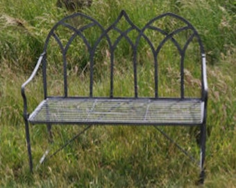 Lead Garden Bench, Love Seat, Garden Furniture, patio bench, French style, farmhouse, outdoor seating, garden furniture