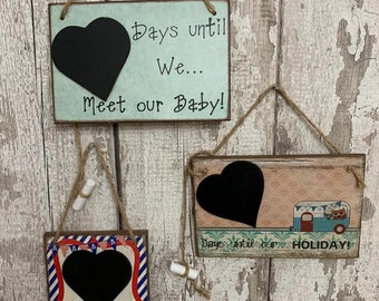 Chalk board wall signs, multiple choice