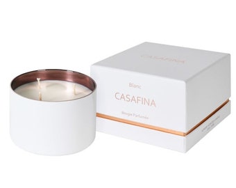 Luxury Blanc Rose Damas Candle, Large, triple wick, 3 wick, gifts for her, new home, scent, Fragrance, minimal