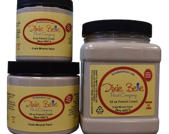 French Linen Gray, Dixie Belle Paint light taupe Chalk Mineral Paint 236ml 8oz, 473ml 16oz, 946ml 32oz Shabby Chic Furniture update makeover