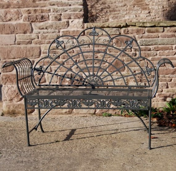 Cast iron love seat garden deals