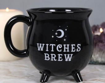 Witches Brew Cauldron Mug, Halloween, Brew, Gift Box, Present, Fall, Spooky, Party, Birthday Gift, Party Decor