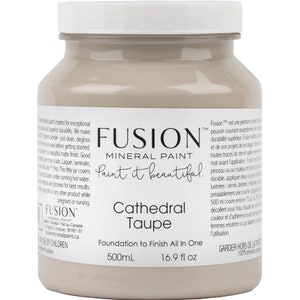 Cathedral Taupe, Fusion Mineral Paint, 500ml, Shabby Chic Furniture update makeover, milk paint, silk, chalk paint, upcycle, refinish, art