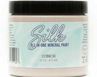 Conch - Dixie Belle Silk All In One Mineral Paint, 20 Colours, Upcycle, Craft, Painting, Furniture, Kitchen Renovation water resistant