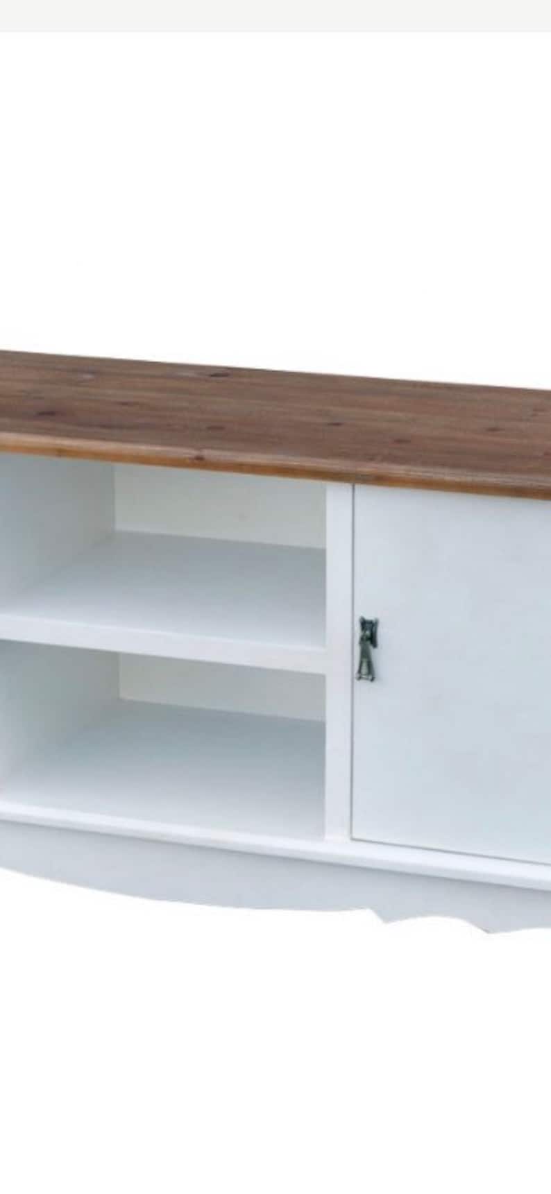 Shabby Chic Chalk Paint TV Stand TV Unit Wooden Storage Etsy UK