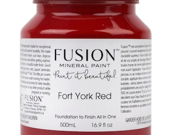 Fort York Red, Fusion Mineral Paint, 500ml, Shabby Chic Furniture update makeover, milk paint, silk, chalk paint, upcycle, refinish, art