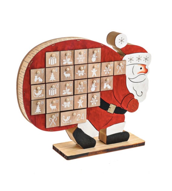 Christmas Wooden Light up Advent Calendar Santa's Sack - Etsy Christmas Wooden Light up Advent Calendar Santa's Sack - Etsy