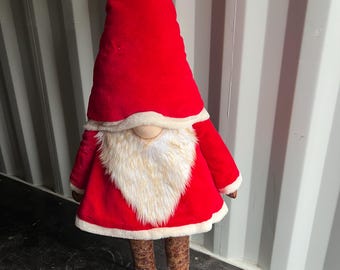Extra Large Father Christmas, big red dancing Gonk Santa father Christmas, commercial decoration, shop, home, business, home decoration