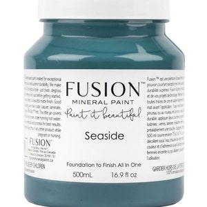 Seaside, Fusion Mineral Paint, 500ml, Shabby Chic Meubel update make-over, melkverf, zijde, krijtverf, upcycle, overspuiten, kunst