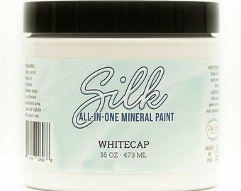 Whitecap - Dixie Belle Silk All In One Mineral Paint - 20 Colours, Upcycle, Craft, Painting, Furniture, Kitchen Renovation water resistant