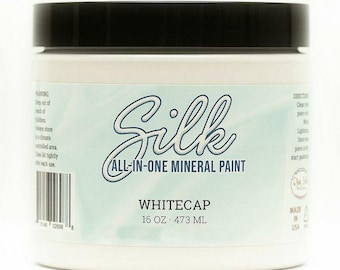 Whitecap - Dixie Belle Silk All In One Mineral Paint - 20 Colours, Upcycle, Craft, Painting, Furniture, Kitchen Renovation water resistant