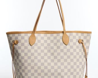 Authentic Pre-Loved Designer Handbag Louis Vuitton Neverfull Ivory | Certified with Dust Bag & Certificate Grade A Condition, Luxury