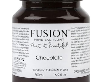 Chocolate, Fusion Mineral Paint, 500ml, Shabby Chic Furniture update makeover, milk paint, silk, chalk paint, upcycle, refinish, art