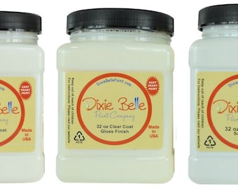 Clear coat, Dixie Belle Sealer Polyacrylic, Gloss, Satin, Flat | 236ml 8oz, 473ml 16oz, 946ml 32oz, Shabby Chic Furniture makeover