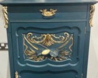 Antique sheet music cabinet, Louis XV, configure, music cupboard, antique, vintage furniture, home decor, handmade furniture, fusion mineral