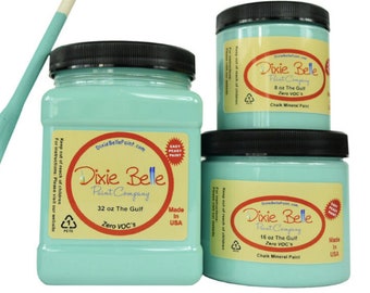 The Gulf | Dixie Belle Paint | soft turquoise | Chalk Mineral Paint 236ml 8oz, 473ml 16oz, 946ml 32oz, Shabby Chic Furniture update makeover