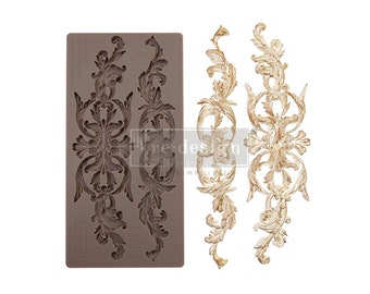 Prima Decor Moulds Kacha - Imperial Intricacy SKU: PM667245, Casting mould clay resin food grade, Holiday collection design, Christmas