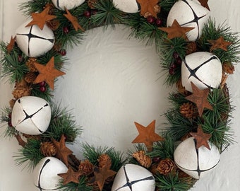 Star Design Christmas Wreath