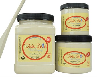 Sand Bar| Dixie Belle Paint | light tan Chalk Mineral Paint | 236ml 8oz, 473ml 16oz, 946ml 32oz, Shabby Chic Furniture update makeover