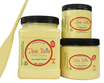 Rebel Yellow | Dixie Belle Paint vintage yellow Chalk Mineral Paint 236ml 8oz, 473ml 16oz, 946ml 32oz, Shabby Chic Furniture update makeover