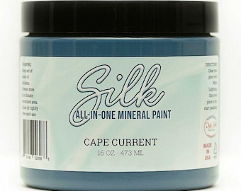 Cape Current Dixie Belle Silk All In One Mineral Paint - 20 Colours, Upcycle, Craft, Painting, Furniture, Kitchen Renovation water resistant