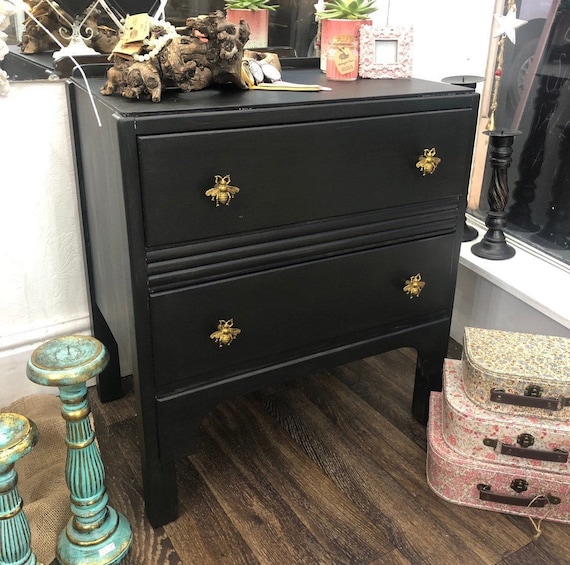 Refinished black dresser deals