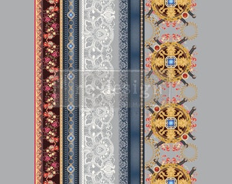 Decor Transfers Cece Divine In Denim 24"x35" Dixie Belle Redesign with Prima, Chalk Mineral Paint, June 2022 release, Denim & Flair