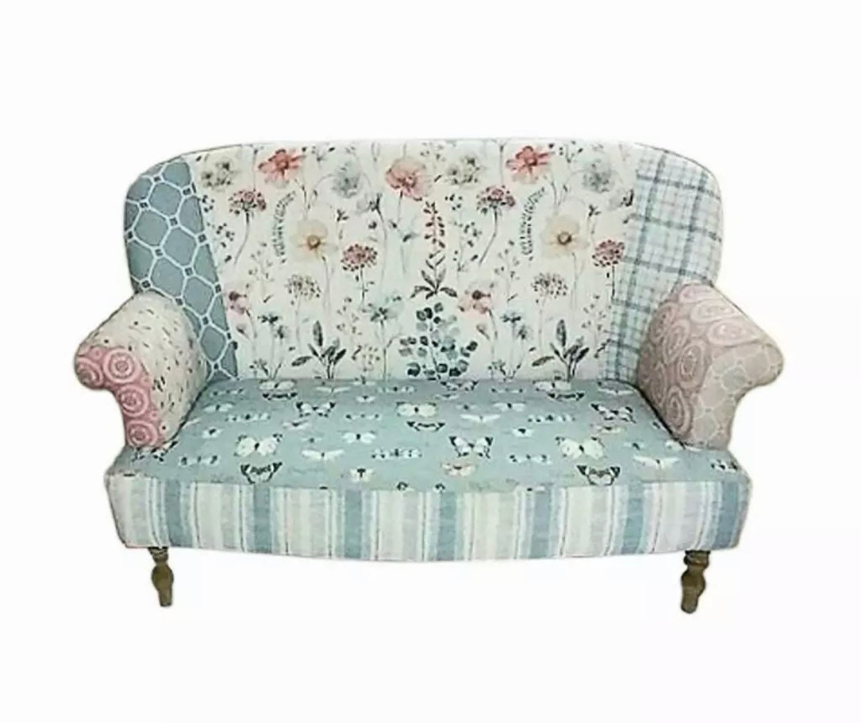 Floral Sofa 23 Seater Chesterfield Shabby Chic Country Etsy UK