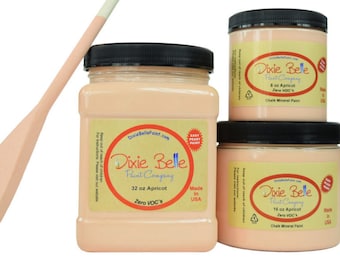 Apricot | Dixie Belle Paint | pale orange | Chalk Mineral Paint 236ml 8oz, 473ml 16oz, 946ml 32oz, Shabby Chic Furniture update makeover